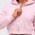 Cropped Zip Hoodie